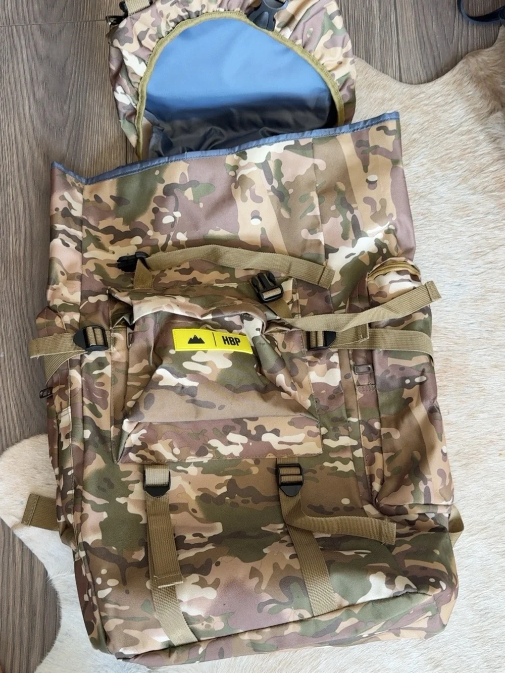 Large Multicam Camo Hiking Camping Backpack Rucksack 27”